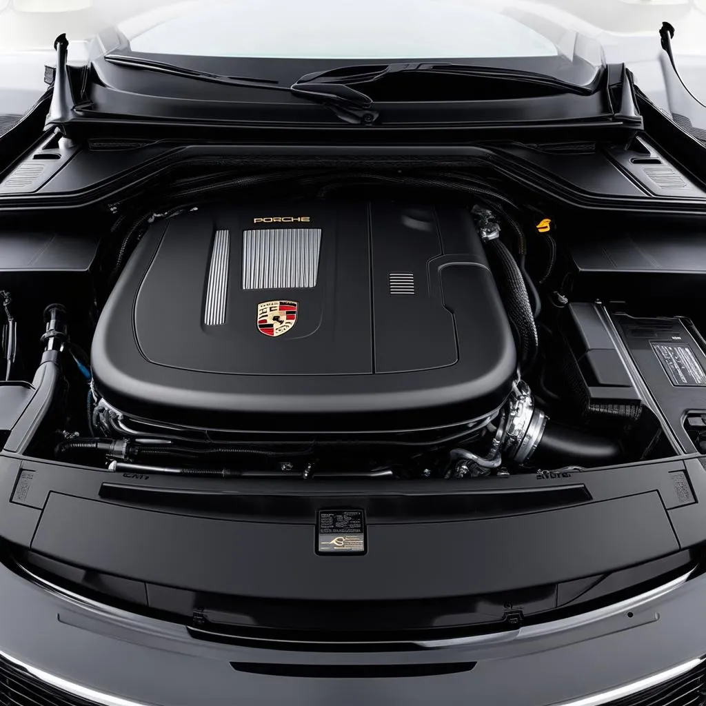 Porsche Panamera 2014 engine bay